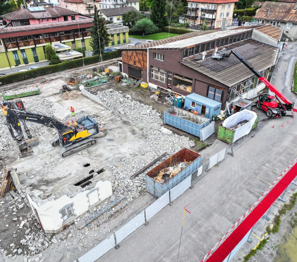 Progress of the deconstruction on the Les Pins Sylvestres site