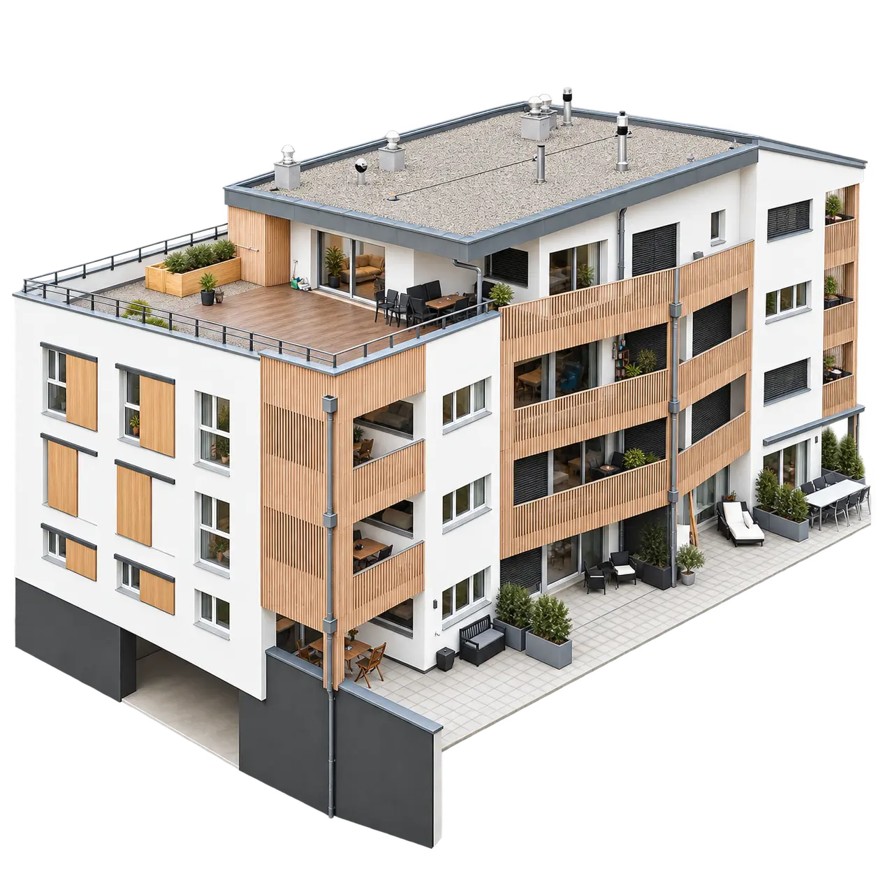 Immeuble résidentiel construit par R. Emonet SA