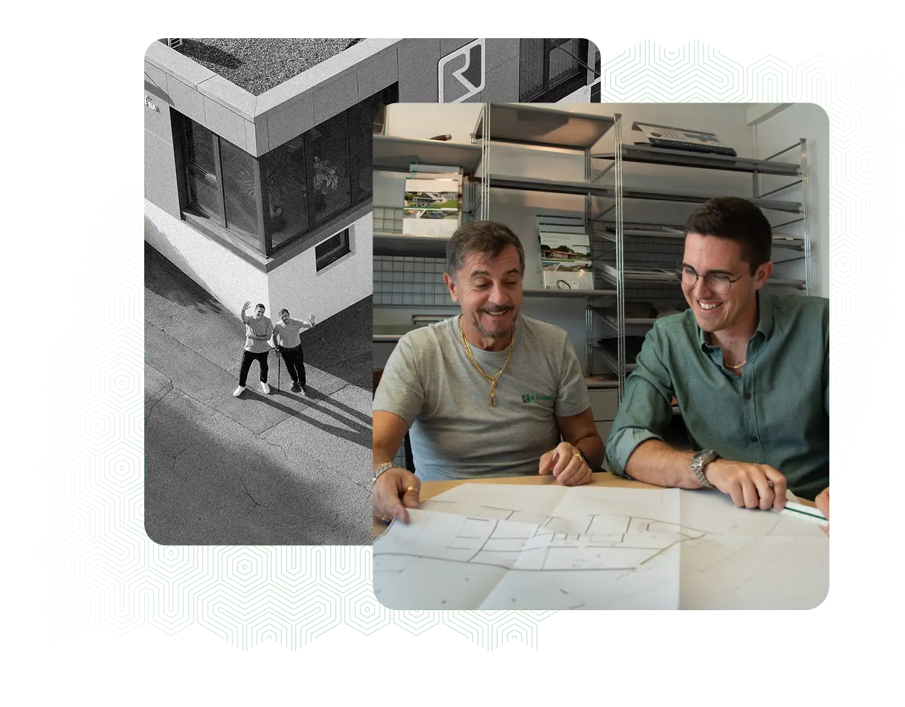 Bureaux R. Emonet SA et collaborateurs étudiant un plan