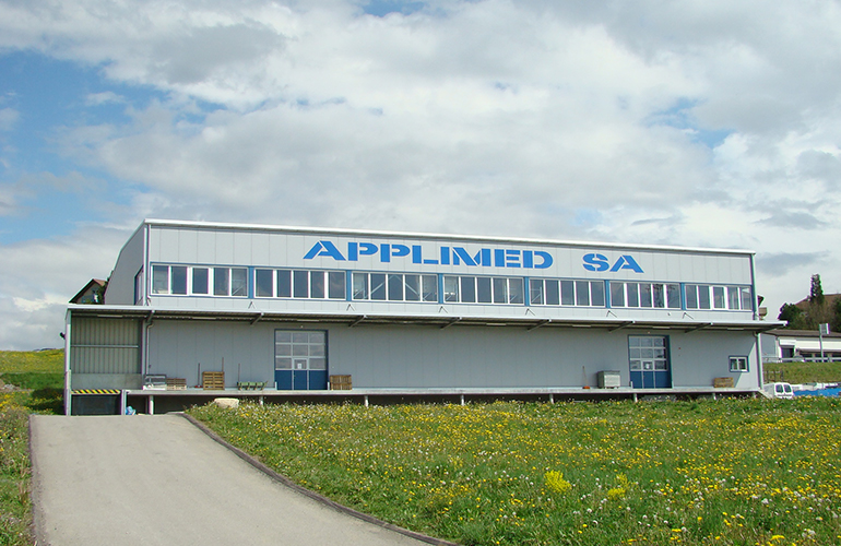 Bâtiment industriel Applimed SA construit par R. Emonet SA